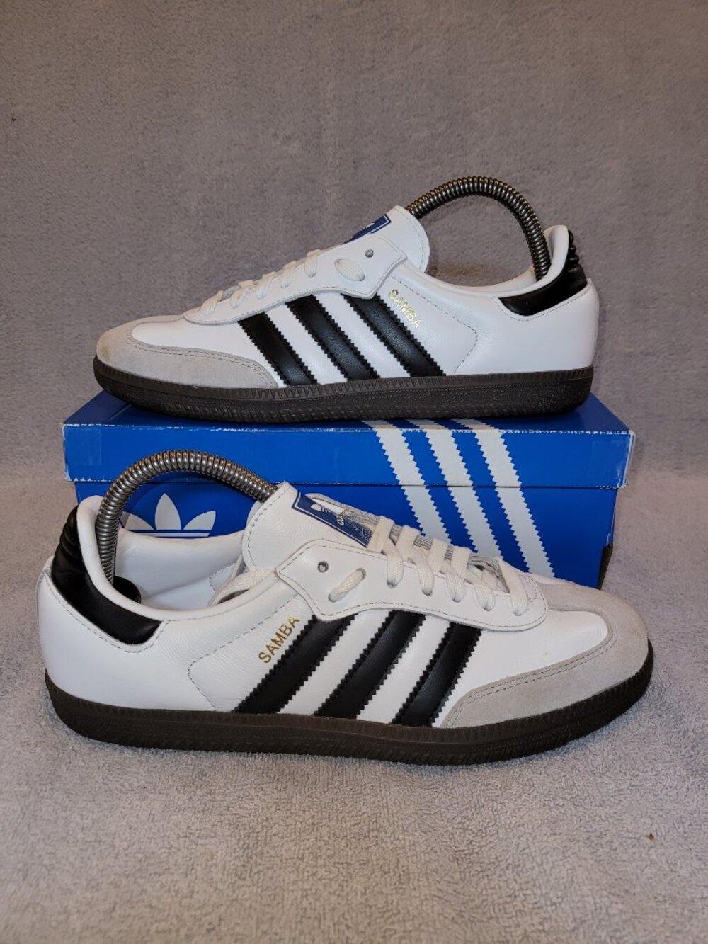 Adidas SAMBA Originals OG Sneakers White/Black/Brown Gum B75806 Men's Size 8